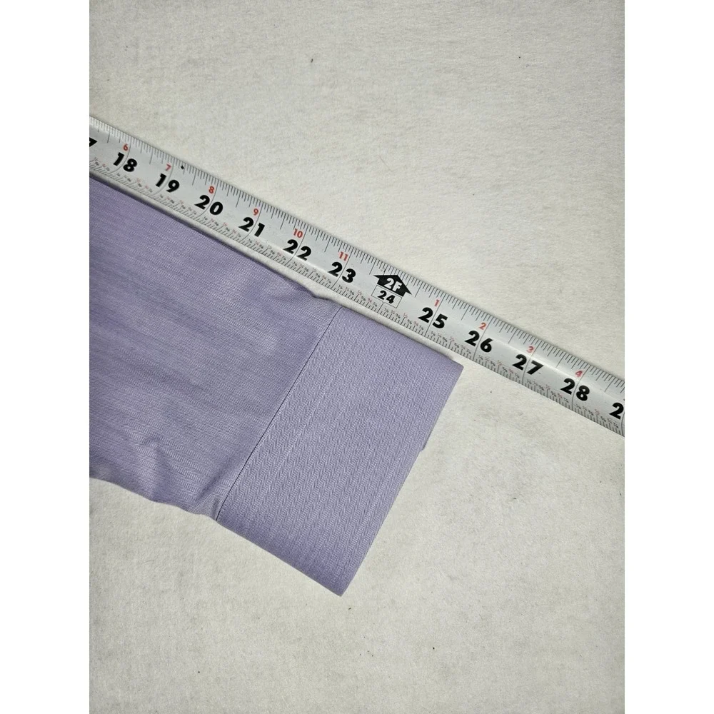 Banana Republic Men's Large Cotton Button Up Shirt Purple Lavender Regular Fit